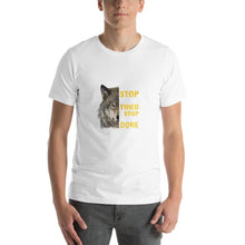 Load image into Gallery viewer, Wolf image, i don't stop when i tired