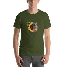 Load image into Gallery viewer, sunflower american flag pattern