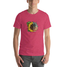 Load image into Gallery viewer, sunflower american flag pattern